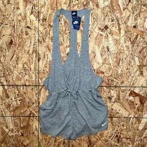 Vintage Nike Women’s Grey Workout Romper XL | Flashdance Style | NWT